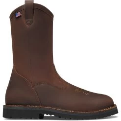 Danner Men's Bull Run 11" Square Toe Wellington Work Boot Brown 15582 -Danner Shop 15582 3