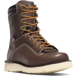 Danner Men's Quarry USA Made 8" Soft Toe Wedge WP Work Boot 17327