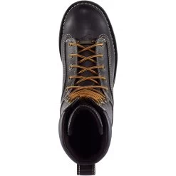 Danner Men's Quarry USA Made 8" Soft Toe WP Work Boot - Black - 17309 -Danner Shop danner mens quarry usa made 8 soft toe wp work boot black 17309 4