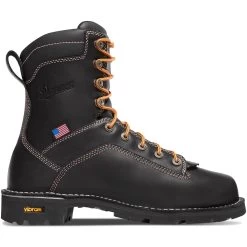Danner Men's Quarry USA Made 8" Soft Toe WP Work Boot - Black - 17309 -Danner Shop danner mens quarry usa made 8 soft toe wp work boot black 17309 5