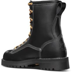 Danner Men's Rain Forest USA Made 8" Comp Toe WP Work Boot Black 11550 -Danner Shop danner mens rain forest usa made 8 comp toe wp work boot black 11550 2