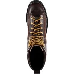 Danner Men's Rain Forest USA Made 8" Soft Toe WP Work Boot Brown 10600 -Danner Shop danner mens rain forest usa made 8 soft toe wp work boot brown 10600 4
